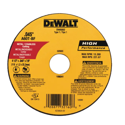 Disco de corte para metal